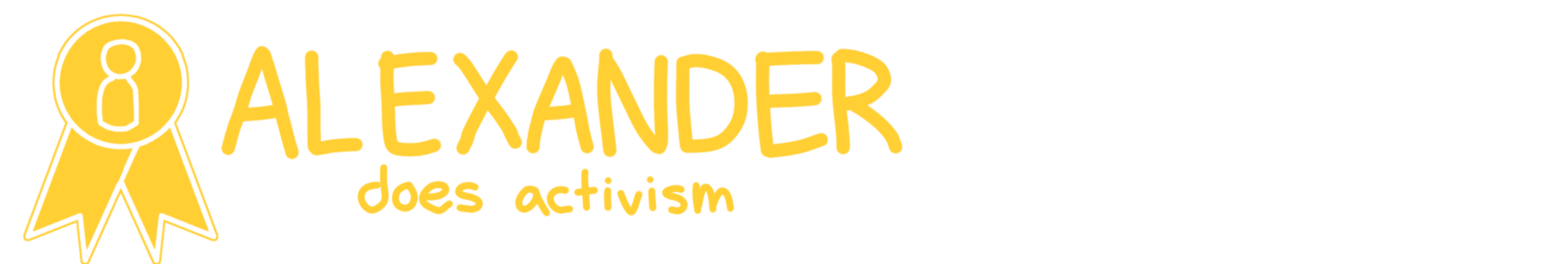 Alexander Does Activism Logo